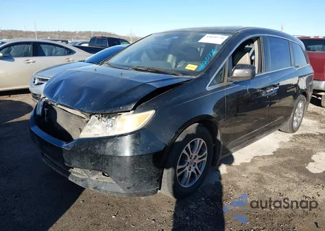 2011 Honda Odyssey Ex-L from USA, damaged, VIN 5FNRL5H65BB010466